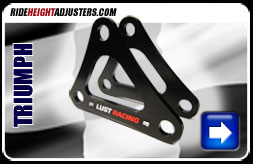 Ride height adjusters for Triumph motorcycles Triumph ride height adjusters