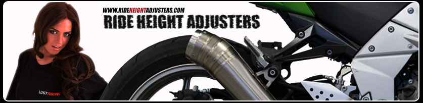 Ride hieght adjusters for Honda, Kawasaki, Suzuki, Yamaha and Triumph motorcycles Ride Height Adjusters